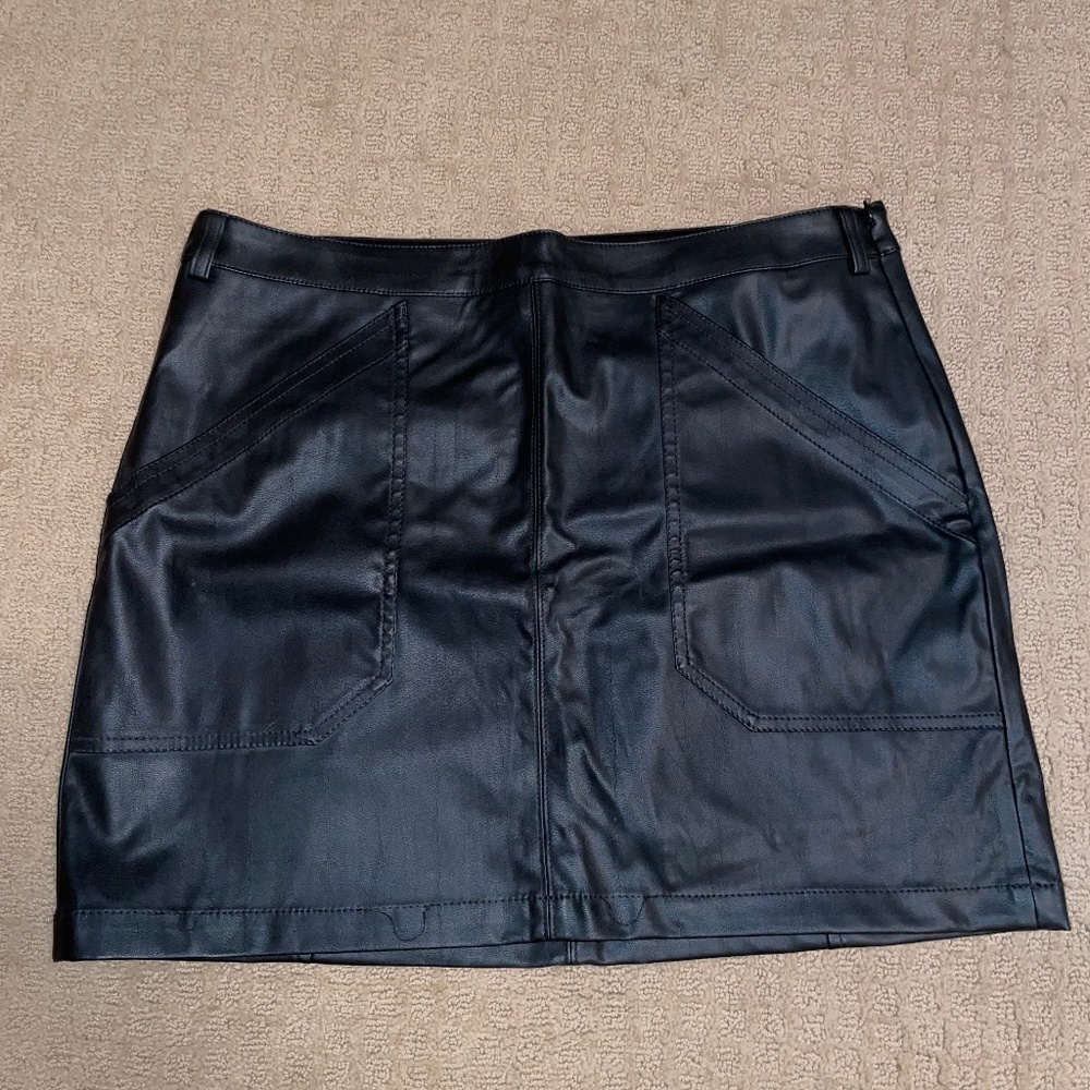 Express Leather Skirt